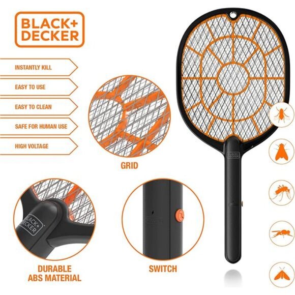Electric Fly Swatter & Fly Zapper- Bug Zapper Racket Indoor & Outdoor- Handheld - Picture 3 of 6